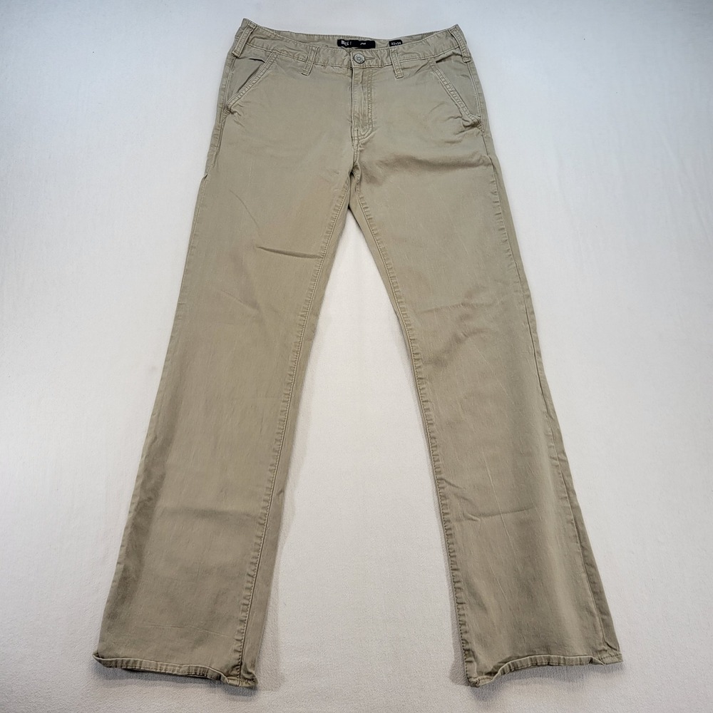 BKE Jake Chino Pants Mens 32x34 Tan Khaki Straight Leg Stretch Casual